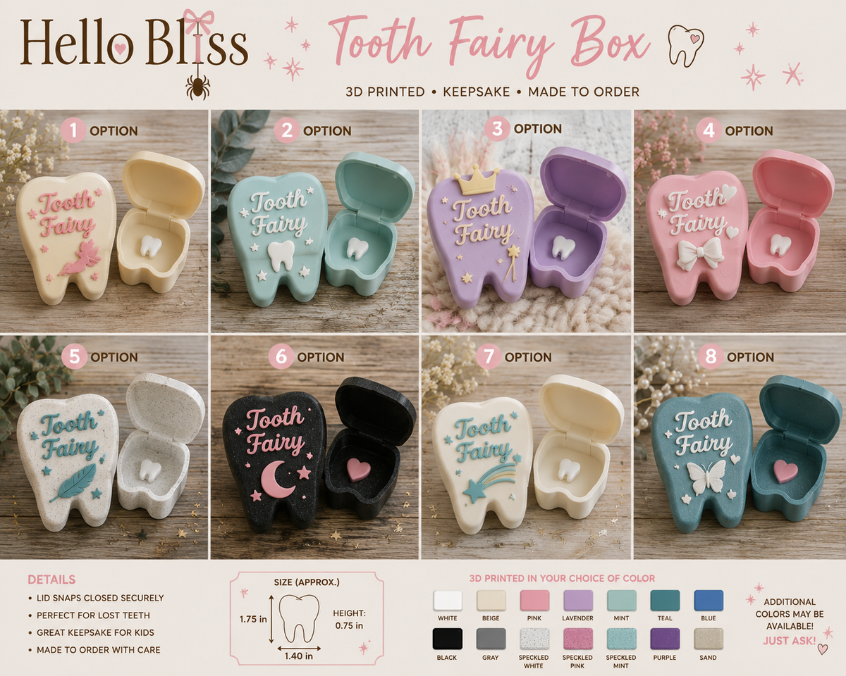 3D Printed Tooth Fairy Keepsake Box