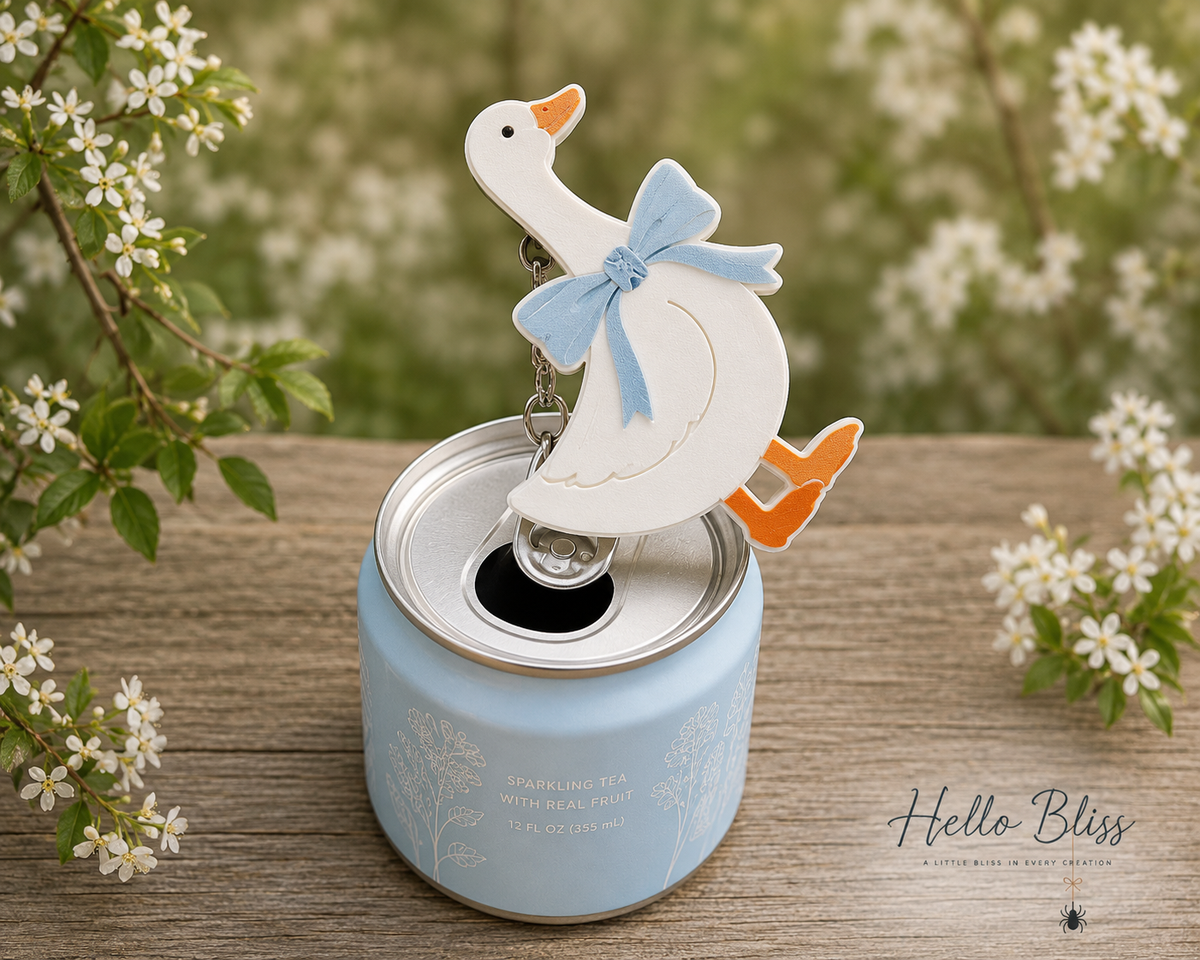 3D Printed Goose Drink Can Opener Keychain