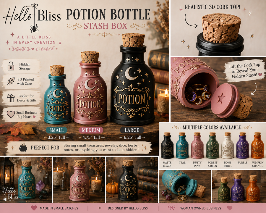 Potion Bottle Stash Box